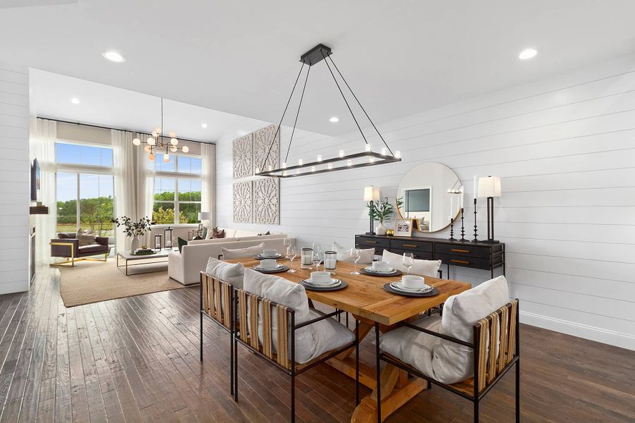 Furnished interior in a model home at Ferncliff at Cotswold in Charlotte (Image 7).