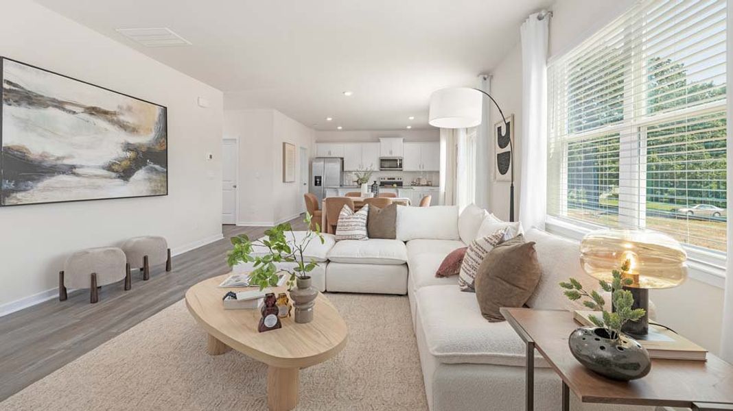 Furnished interior in a model home at Bristol Terrace in Statesville (Image 11).