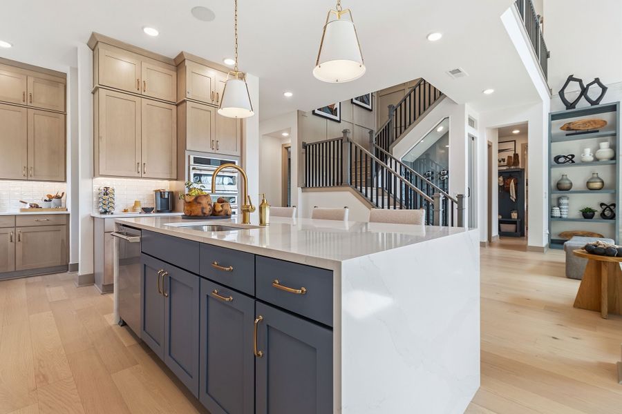 Furnished interior in a model home at Meadow Brook Farms in Cumming (Image 13).