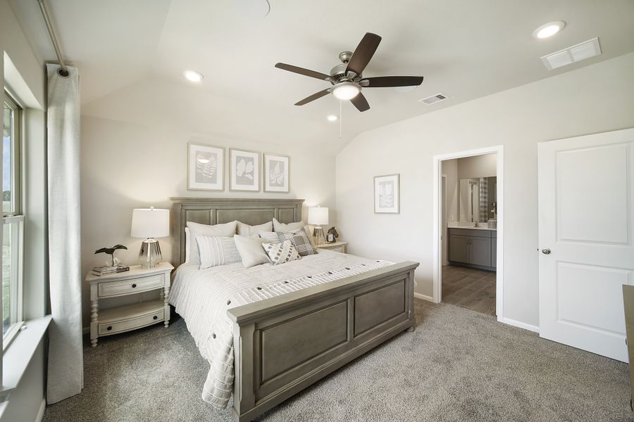Furnished interior in a model home at Montgomery Ridge in Montgomery (Image 9).