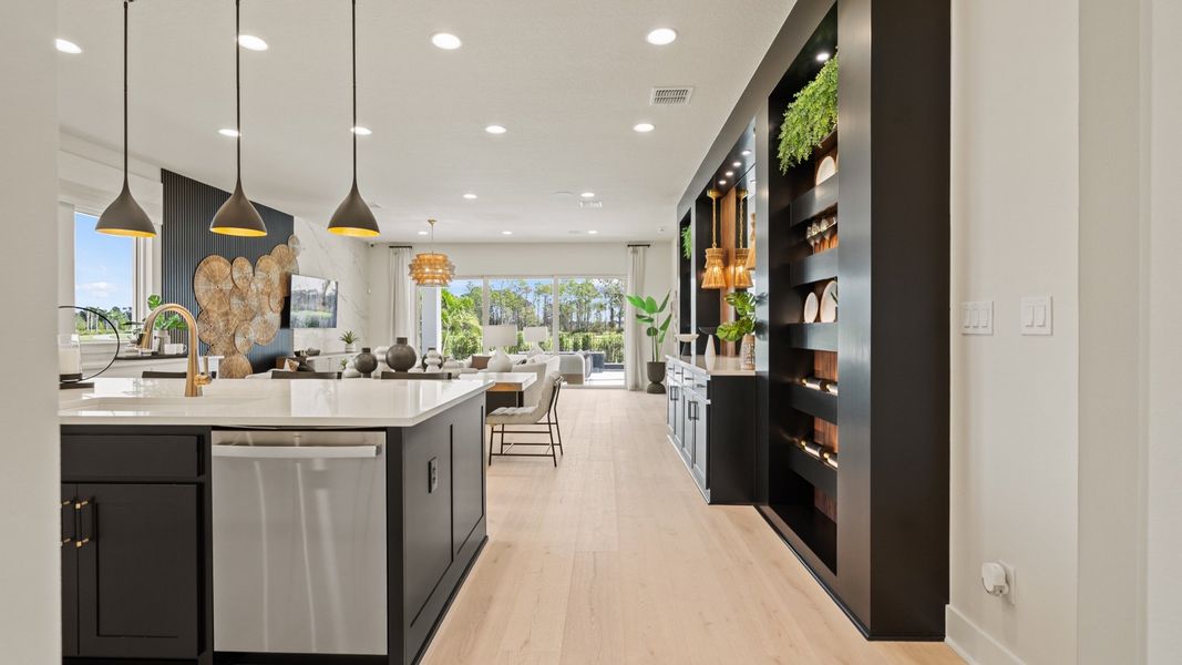 Furnished interior in a model home at Glynlea Country Club 50' in Port St. Lucie (Image 13).