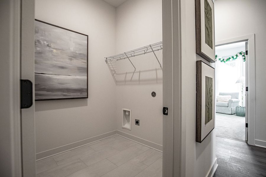 Furnished interior in a model home at Amherst in Cordova (Image 30).