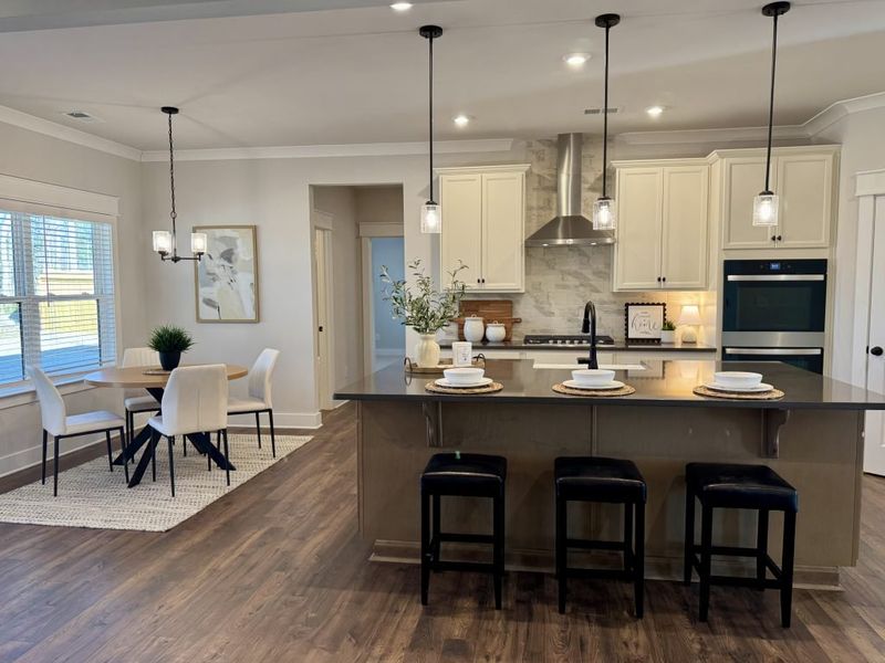 Furnished interior in a model home at Springside Reserve in Powder Springs (Image 56).