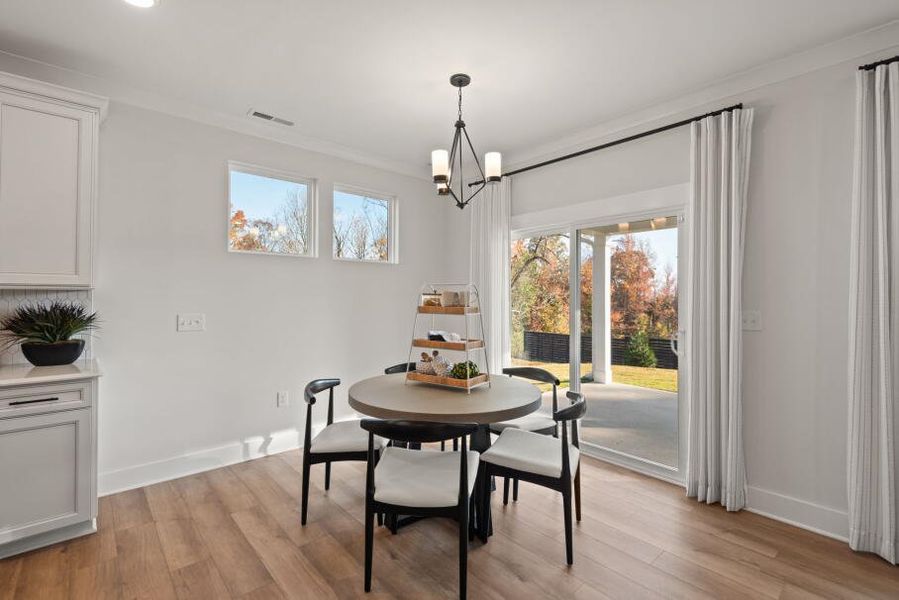 Furnished interior in a model home at Fiddler's Ridge in Advance (Image 13).