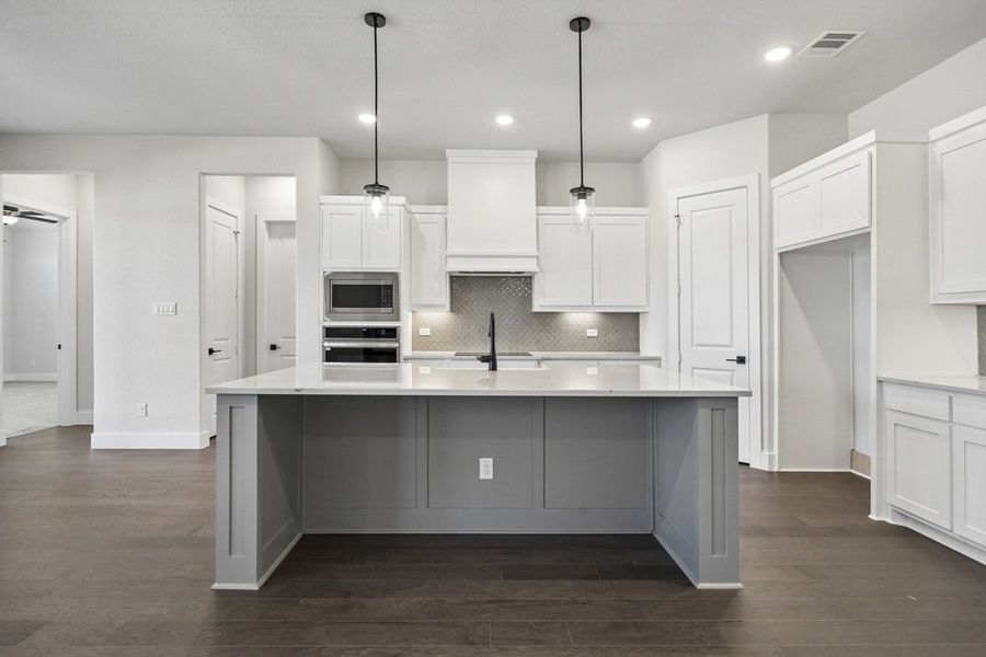 Furnished interior in a model home at Oak Creek Ranch in Midlothian (Image 8).