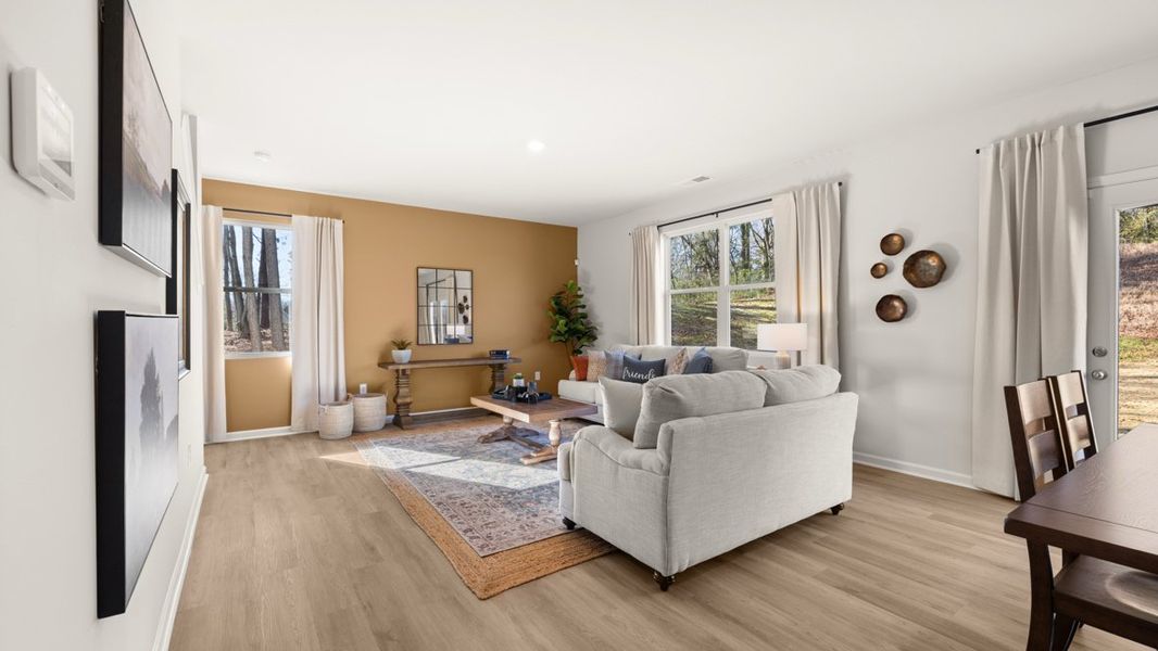 Furnished interior in a model home at Oconee Overlook in Gainesville (Image 9).