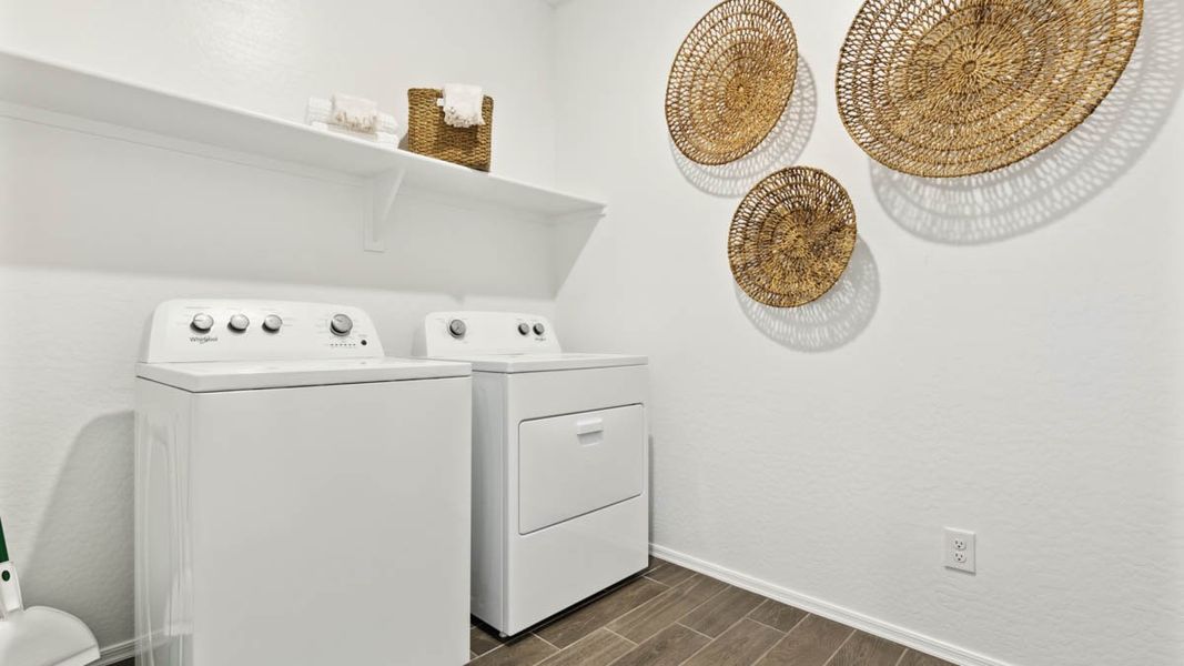 Furnished interior in a model home at Moonlight in Maricopa (Image 29).