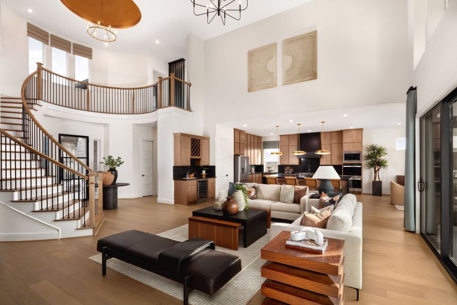 Furnished interior in a model home at Valencia in Manvel (Image 20).