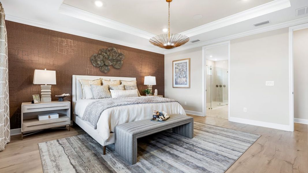 Furnished interior in a model home at Victoria Lakes in Odessa (Image 37). Furnished interior in a model home at Victoria Lakes in Odessa (Image 37).