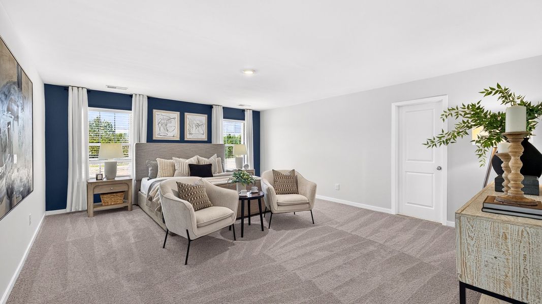 Furnished interior in a model home at Twinleaf Meadows in Monroe (Image 20).