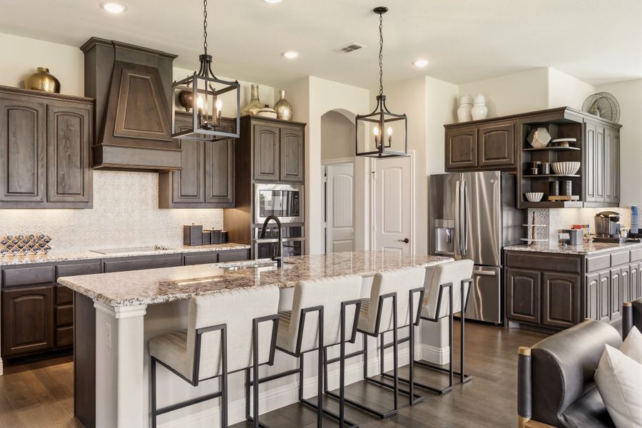 Furnished interior in a model home at Coyote Crossing in Godley (Image 9).