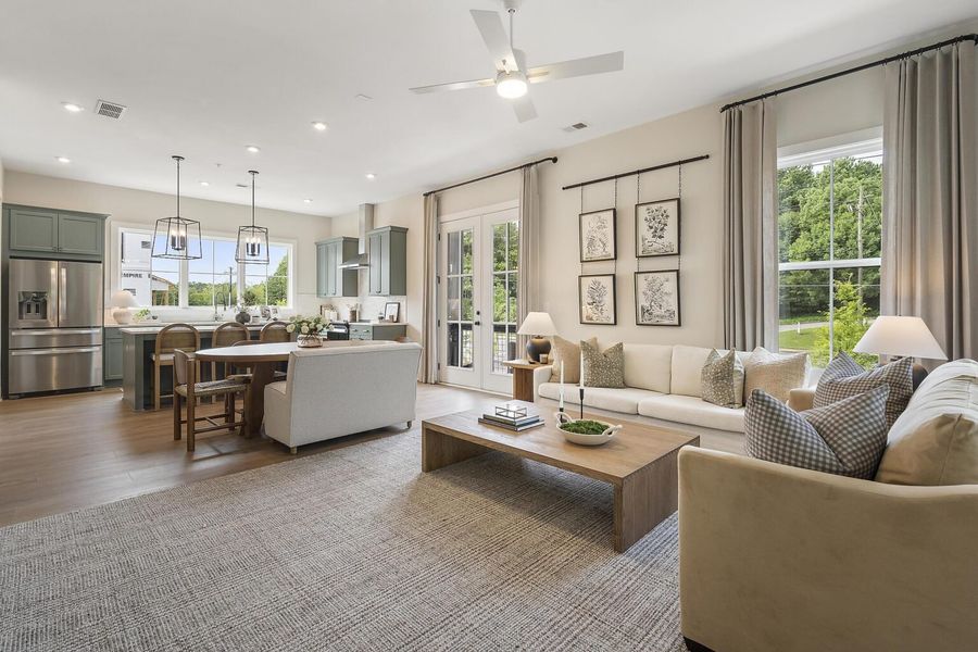 Furnished interior in a model home at BelleWether in Chattanooga (Image 15).