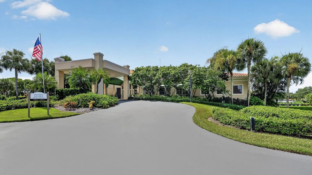 Clubhouse driveway