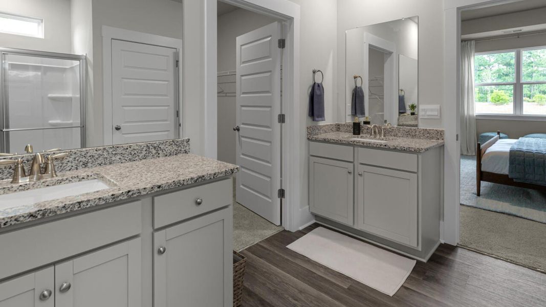 Furnished interior in a model home at The Grove at Blake Farm in Wilmington (Image 30).