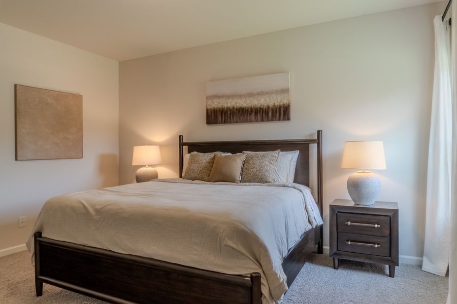 Furnished interior in a model home at Fairview Chase in Covington (Image 19).