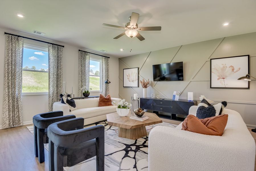 Comfortable family rooms designed for everyday living Comfortable family rooms designed for everyday living