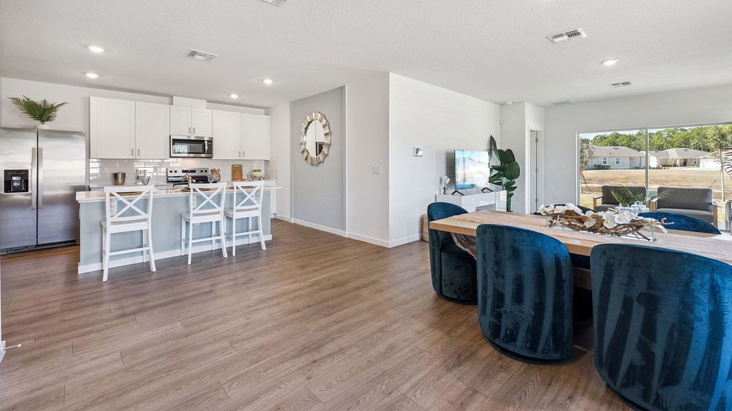 Furnished interior in a model home at Halifax Plantation Villas in Ormond Beach (Image 4). Furnished interior in a model home at Halifax Plantation Villas in Ormond Beach (Image 4).