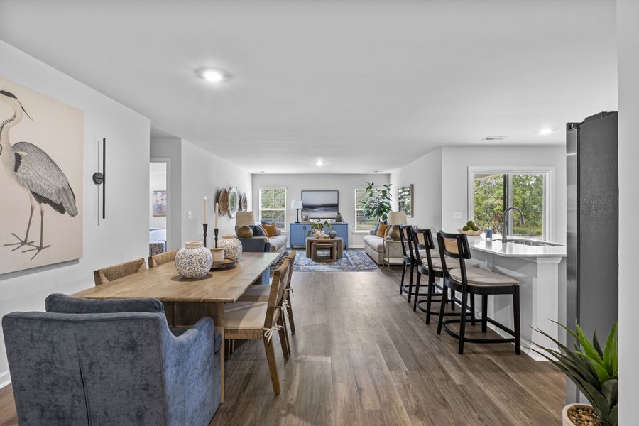Furnished interior in a model home at Reserves at Mill Creek in Columbia (Image 4).