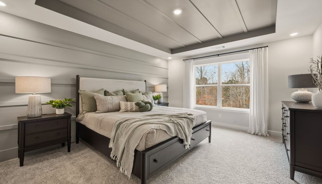 Furnished interior in a model home at Millstone at Mundy Mill in Gainesville (Image 24).