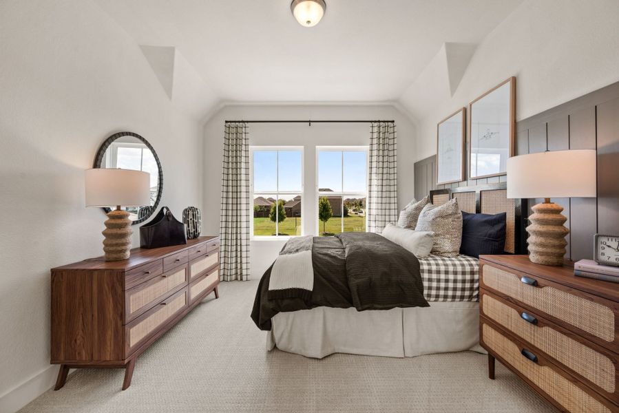 Furnished interior in a model home at Meadow Run in Melissa (Image 24). Furnished interior in a model home at Meadow Run in Melissa (Image 24).