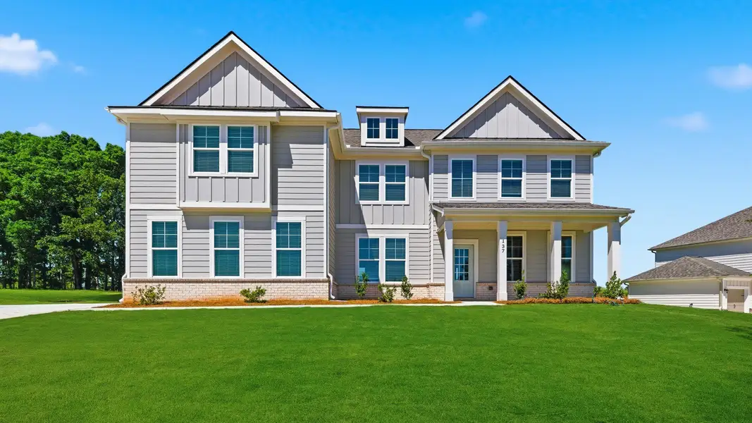 Front exterior of a home in the Brighton community, located in Locust Grove, GA (Image 3). Front exterior of a home in the Brighton community, located in Locust Grove, GA (Image 3).