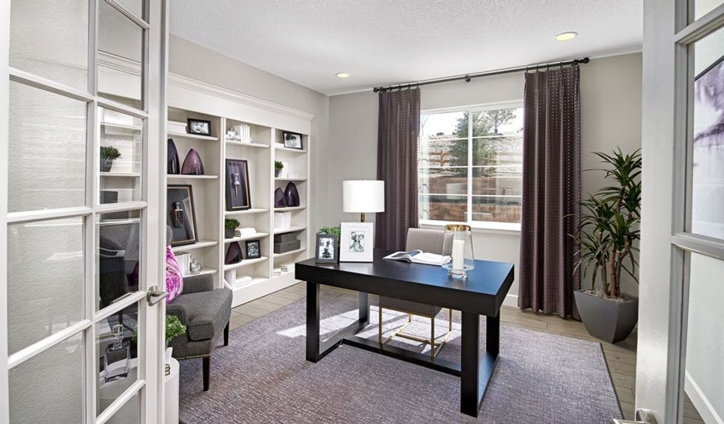 Furnished interior in a model home at Jackson Creek in Monument (Image 17). Furnished interior in a model home at Jackson Creek in Monument (Image 17).