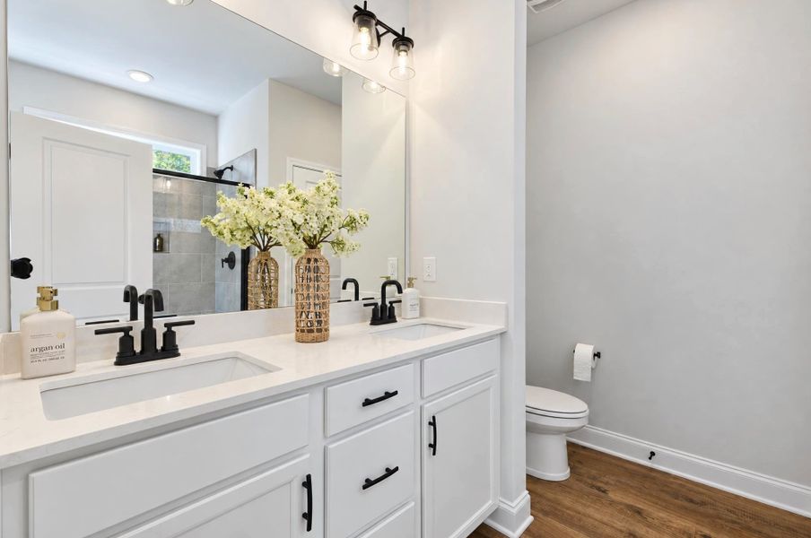 Furnished interior in a model home at Riverwood Ranch in Clayton (Image 10).