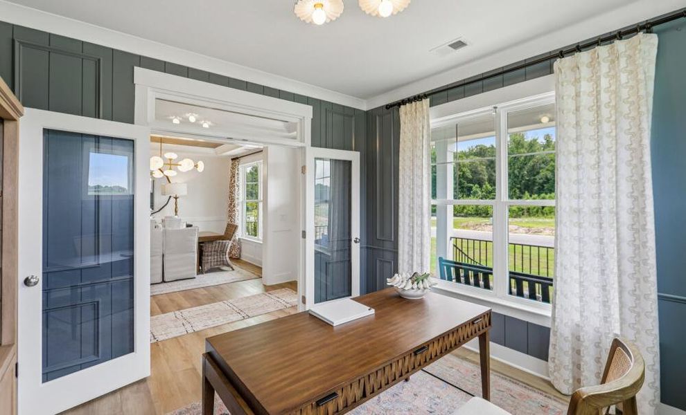Furnished interior in a model home at Cedar Ridge in Angier (Image 7).