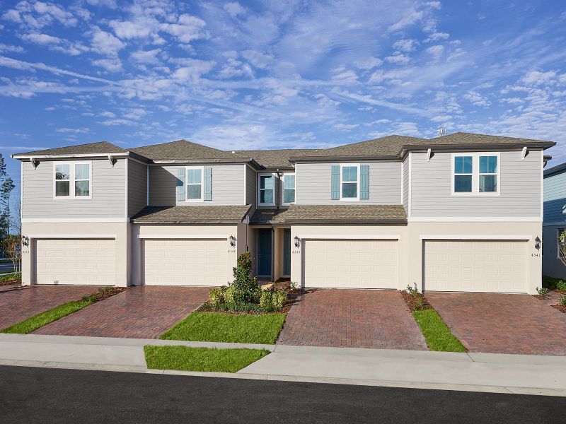 Exterior 1 of townhome model at The Meadow at Crossprairie