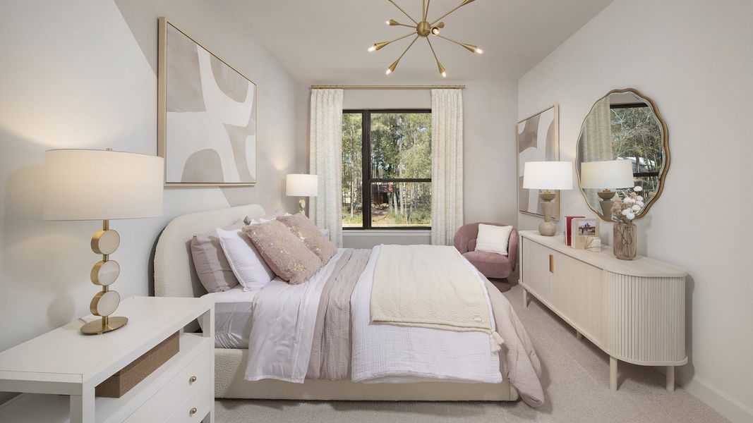 Furnished interior in a model home at Two Step Farm 60' in Montgomery (Image 18).