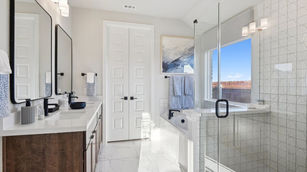 Furnished interior in a model home at Sunflower Ridge in New Braunfels (Image 34).