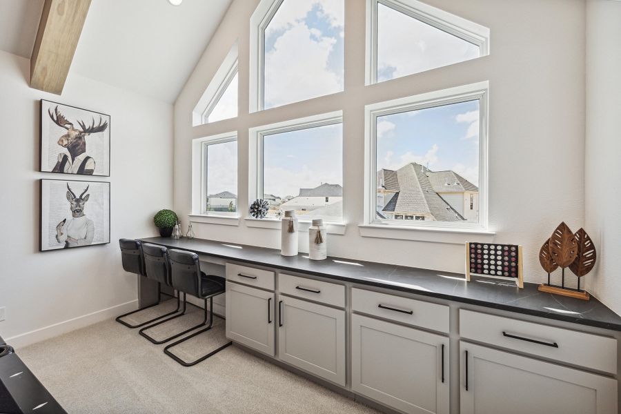 Furnished interior in a model home at Jubilee - 60' in Hockley (Image 18). Furnished interior in a model home at Jubilee - 60' in Hockley (Image 18).