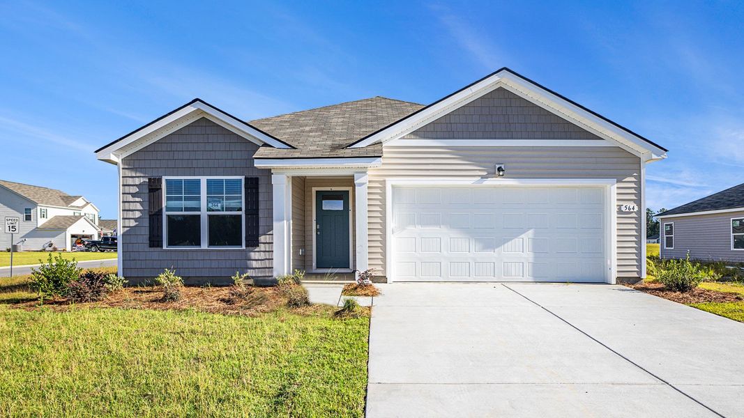 Front exterior of a home in the Jordanville Farms community, located in Galivants Ferry, SC (Image 4).