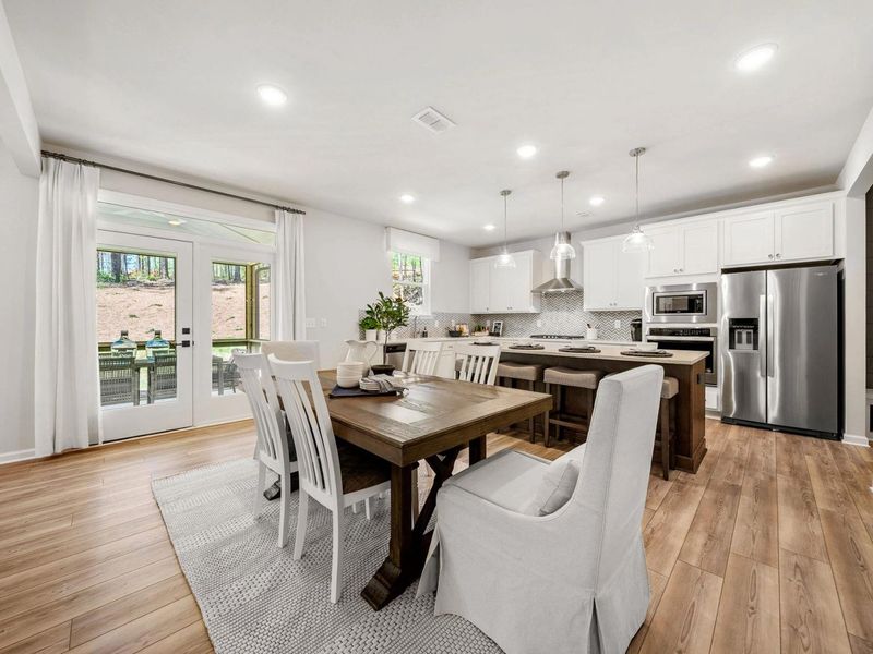 Furnished interior in a model home at Riverwood in Dallas (Image 8).