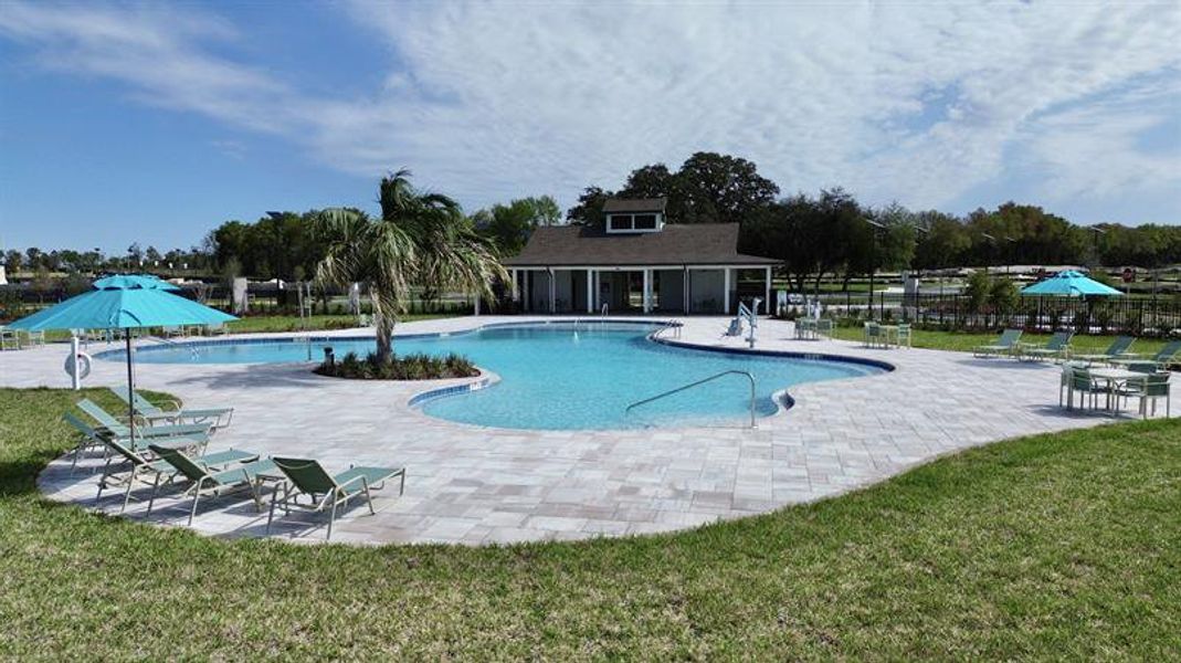 Poolside relaxation, off-leash dog park, tot lot, and field-all just steps from your door.