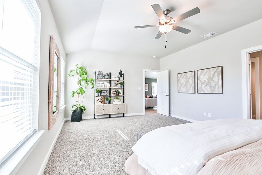Furnished interior in a model home at Viridian in Lubbock (Image 11).