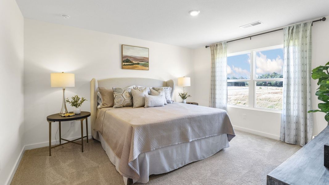 Furnished interior in a model home at Owensby Farms in Dayton (Image 18).