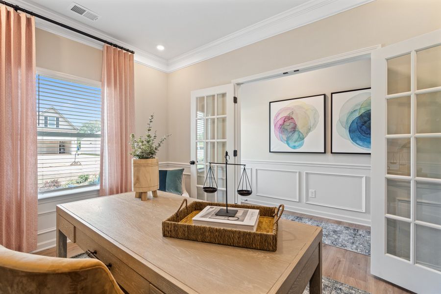 Furnished interior in a model home at Vandiver Creek in South Fulton (Image 41).