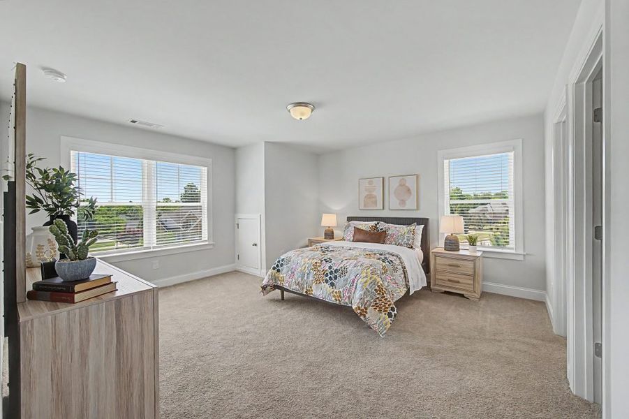 Furnished interior in a model home at The Estates at Hurricane Pointe in Douglasville (Image 33).