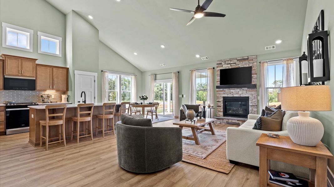 Furnished interior in a model home at Harrier Point in Woodruff (Image 32). Furnished interior in a model home at Harrier Point in Woodruff (Image 32).