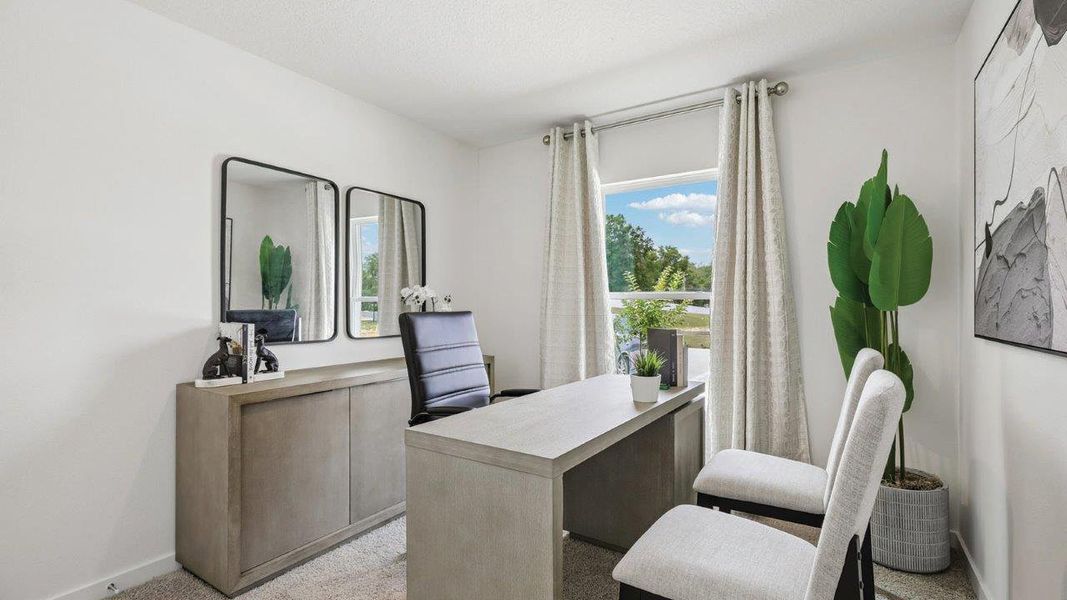 Furnished interior in a model home at Boulevard Oaks in Lady Lake (Image 27). Furnished interior in a model home at Boulevard Oaks in Lady Lake (Image 27).