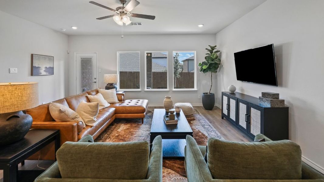 Furnished interior in a model home at The Preserve at Forum in Grand Prairie (Image 8). Furnished interior in a model home at The Preserve at Forum in Grand Prairie (Image 8).