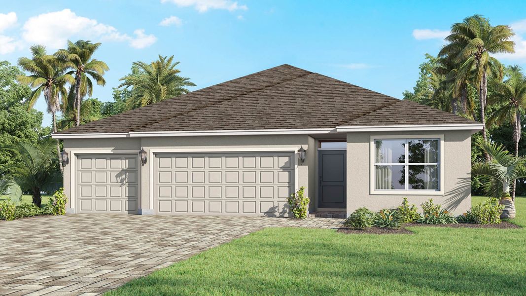 Front exterior of a home in the Pineapple Preserve community, located in Vero Beach, FL (Image 15).