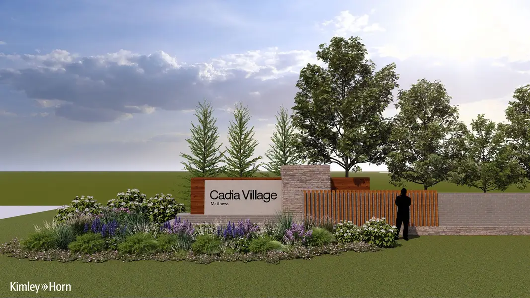 Entrance to the The Reserve at Cadia Village community in Matthews, NC, featuring signage and landscaping (Image 2). Entrance to the The Reserve at Cadia Village community in Matthews, NC, featuring signage and landscaping (Image 2).
