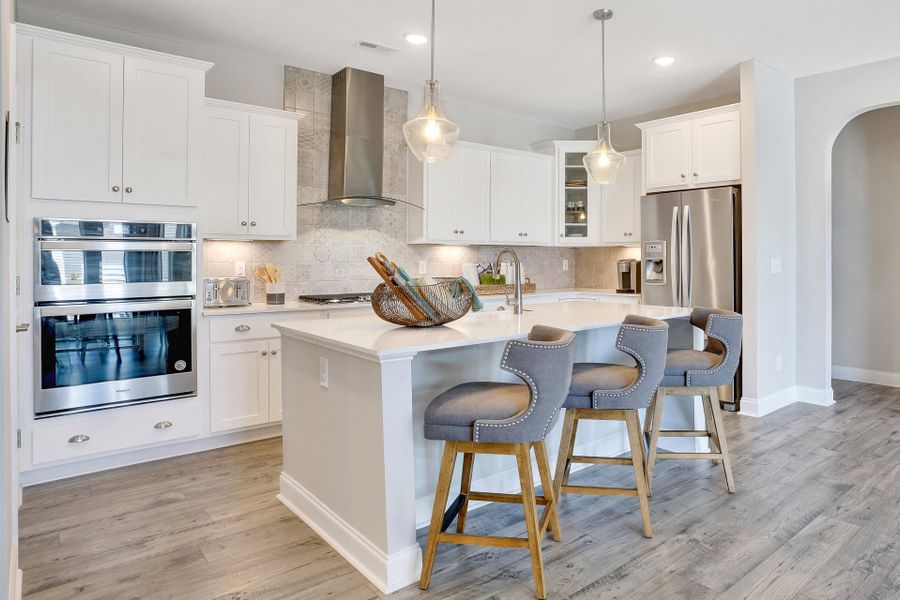 Furnished interior in a model home at The Cottages at 78 North in Sanford (Image 14).