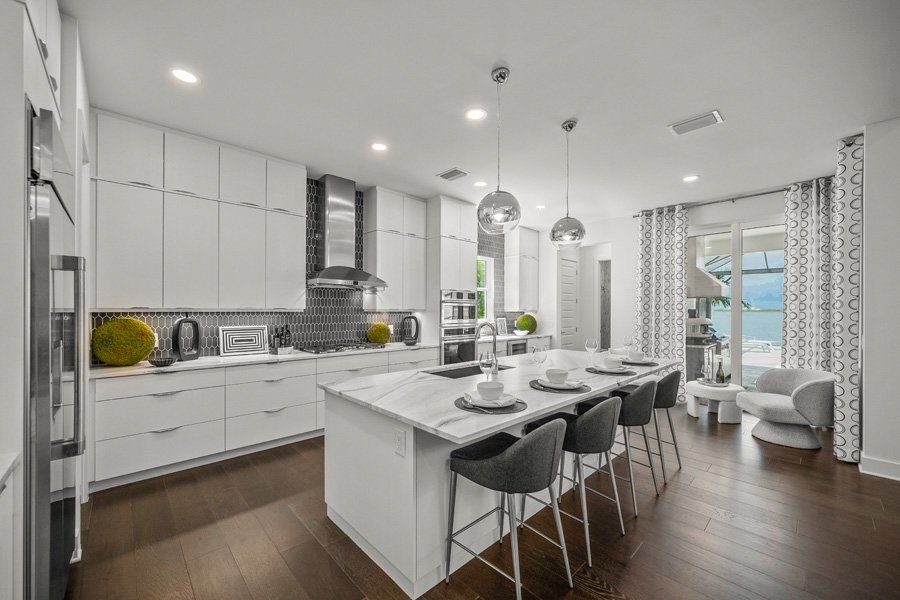Furnished interior in a model home at Shellstone at Waterside in Sarasota (Image 31).