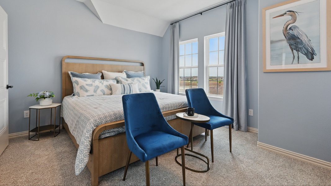 Furnished interior in a model home at Westridge Journey in McKinney (Image 39).