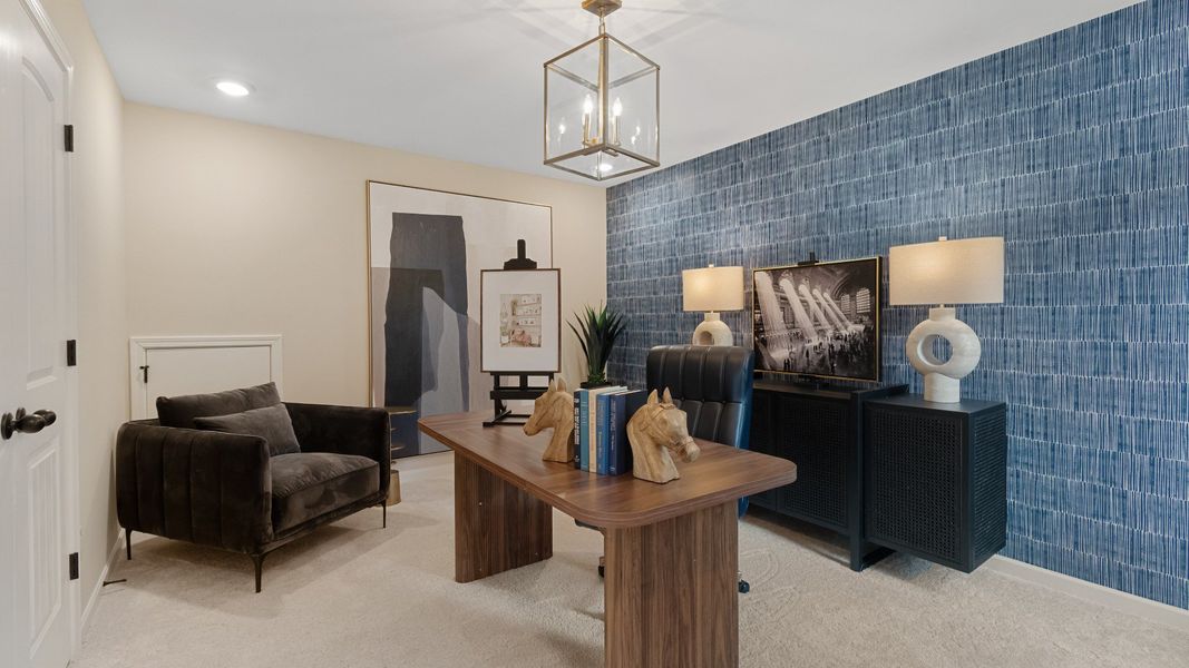 Furnished interior in a model home at Abbotts Crossing in Conyers (Image 11).