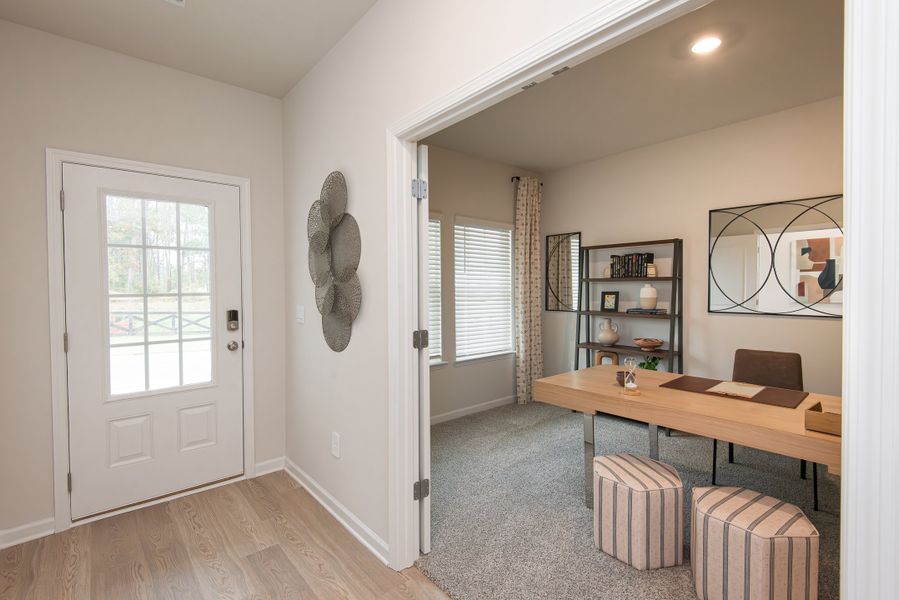 Furnished interior in a model home at Manning Mill in Adairsville (Image 8).