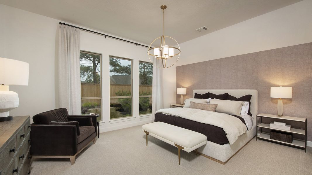 Furnished interior in a model home at Kresston 50' in Montgomery (Image 8). Furnished interior in a model home at Kresston 50' in Montgomery (Image 8).